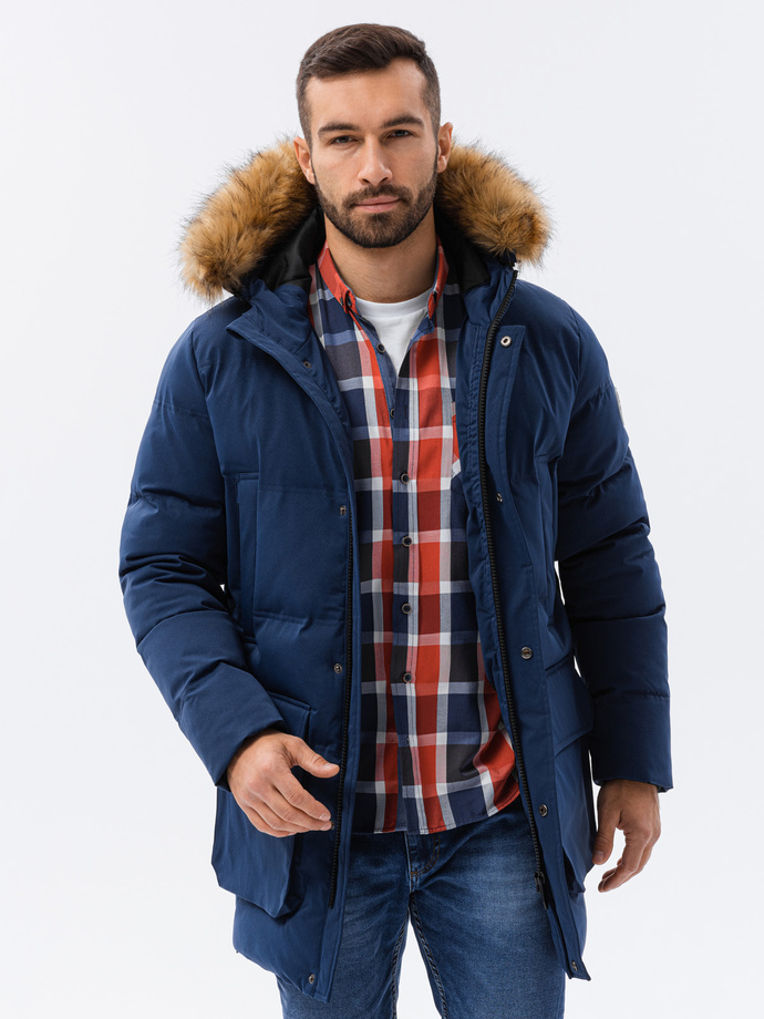 Men S Winter Jacket Navy C554 MODONE Wholesale Clothing For Men