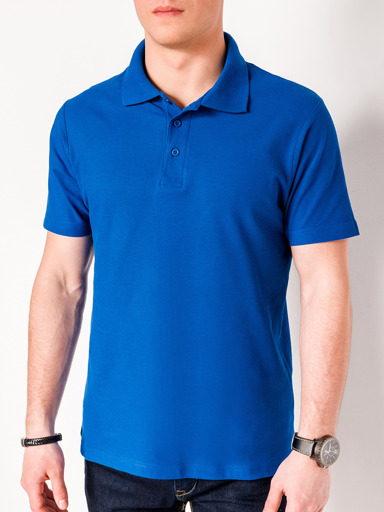 PLAIN MEN'S POLO SHIRT S715 - LIGHT BLUE | MODONE wholesale - Clothing ...