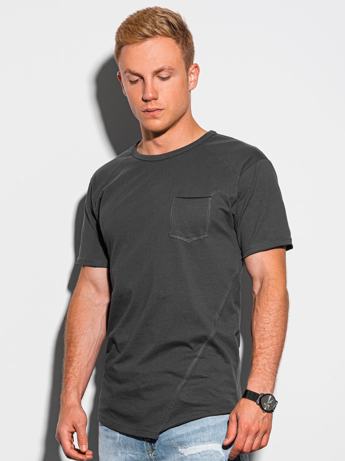 Men S Plain T Shirt Dark Grey S Modone Wholesale Clothing For Men