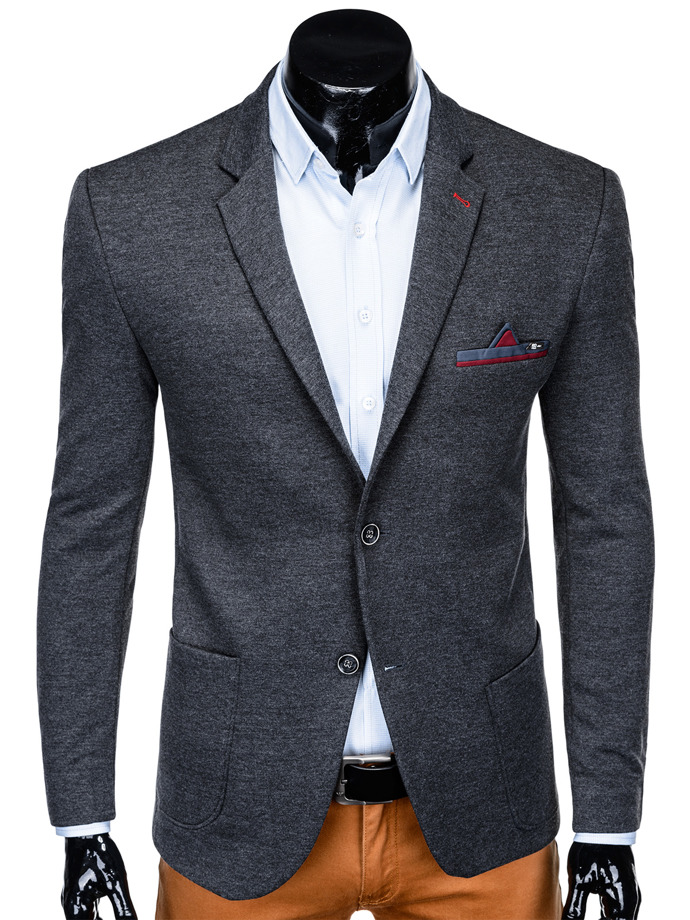Men's blazer jacket M148 - dark grey | MODONE wholesale - Clothing For Men