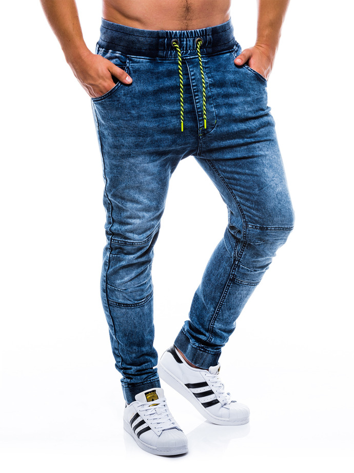 Men's jeans joggers P652 - blue | MODONE wholesale - Clothing For Men