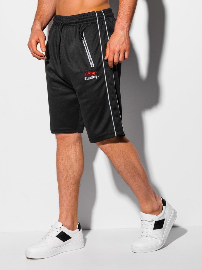 Men's sweatshorts W327 - black | MODONE wholesale - Clothing For Men