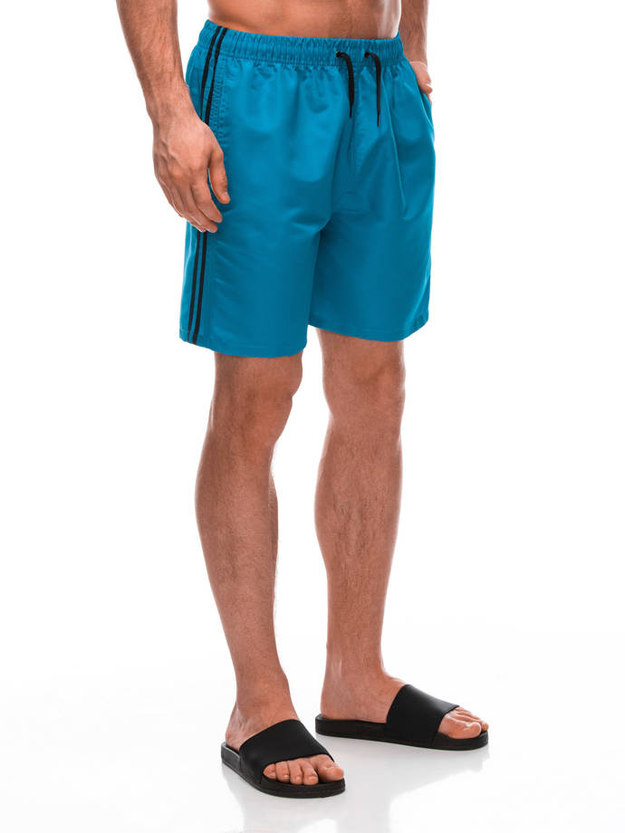 TIE DYE men's sweat shorts - blue and white V1 W420