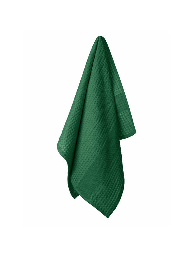 Dark Green Abstract Geometric Line 45x75 Microfiber Kitchen Towel