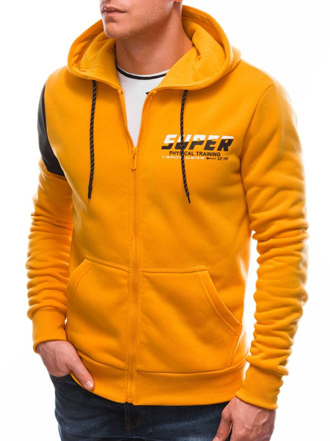 Men's hoodie B1409 - yellow