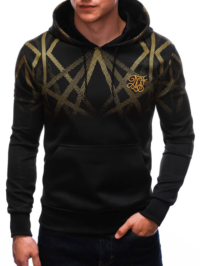 Men's hoodie B1435 - black/gold