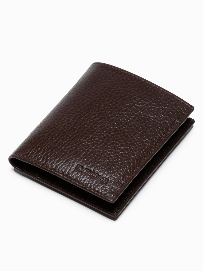 Men's leather wallet - brown A608
