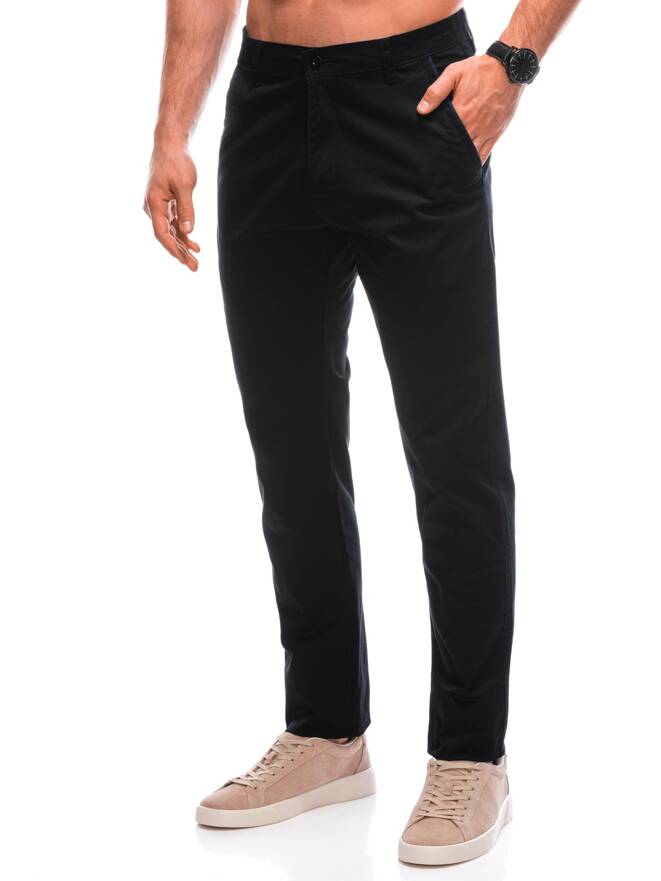 Men's pants chino P1426 - black