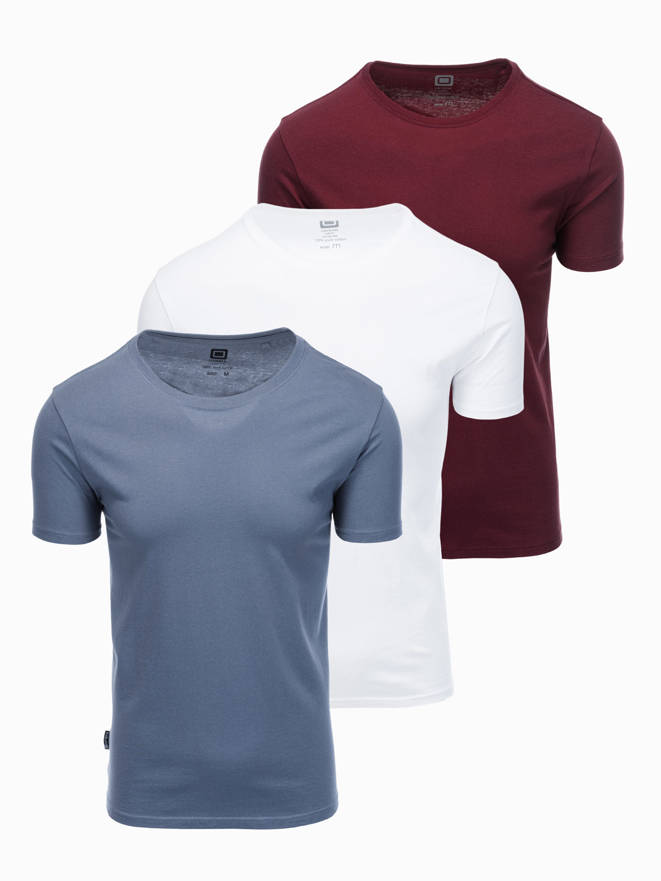 Men's plain t-shirt - mix 3-pack Z30 V1