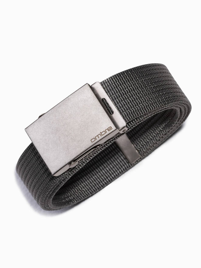 Men's sackcloth belt A029 - dark grey