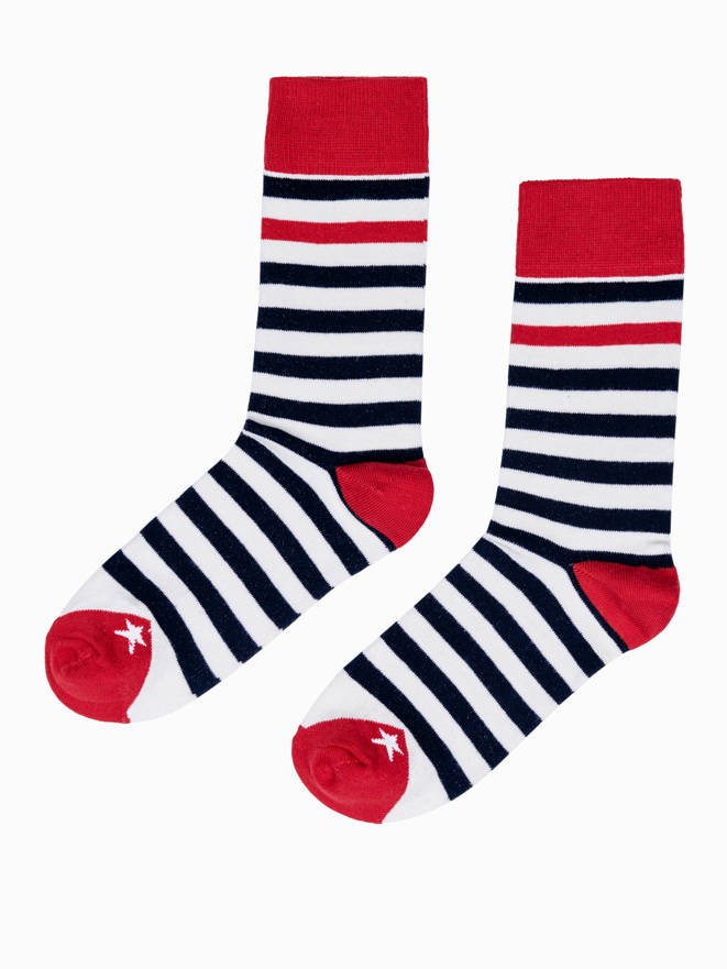 Men's socks U151 - white/navy