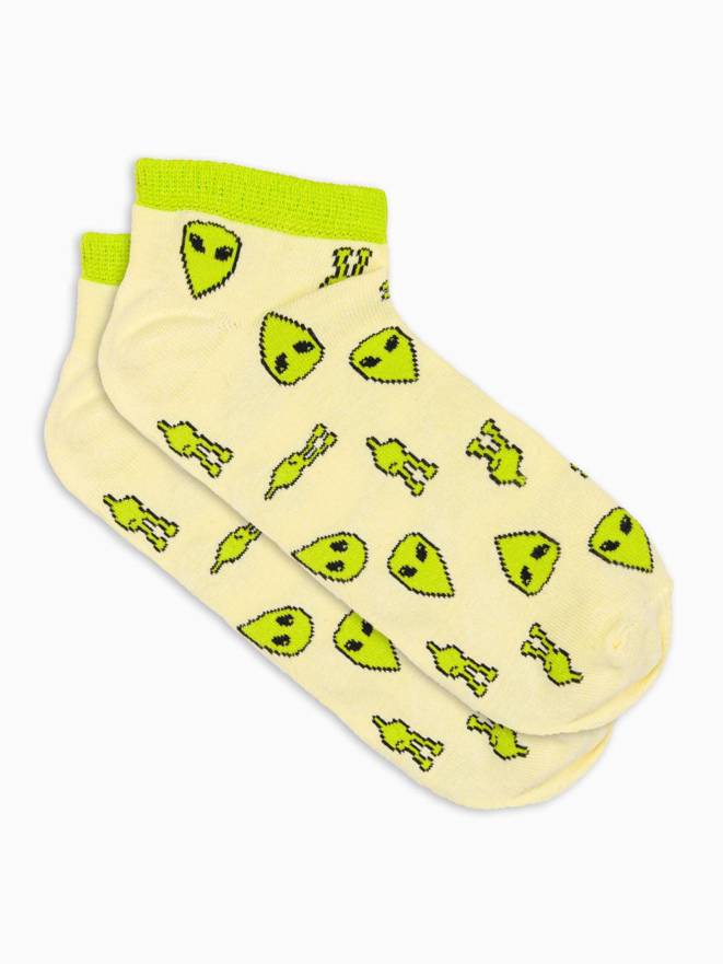 Men's socks - lime U177