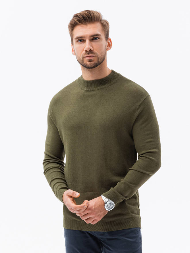 Men's sweater - dark olive V7 E178