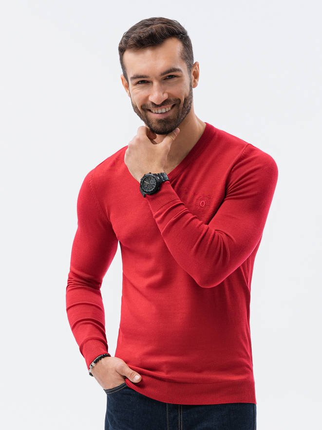 Men's sweater - red E191