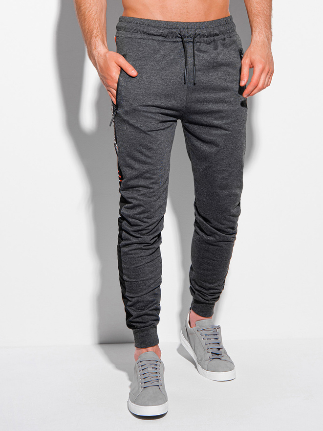 Men's sweatpants P1198 - dark grey