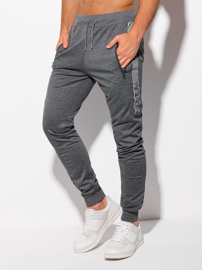 Men's sweatpants P1239 - dark grey
