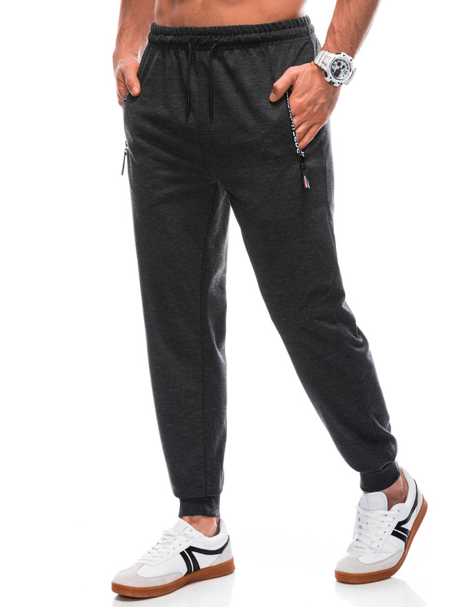 Men's sweatpants P1428 - dark grey