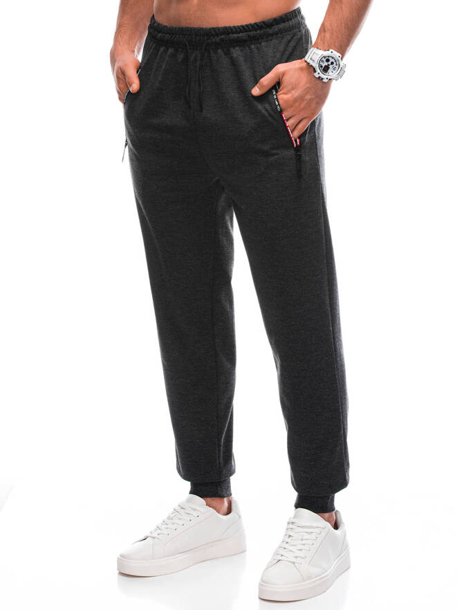 Men's sweatpants P1429 - dark grey