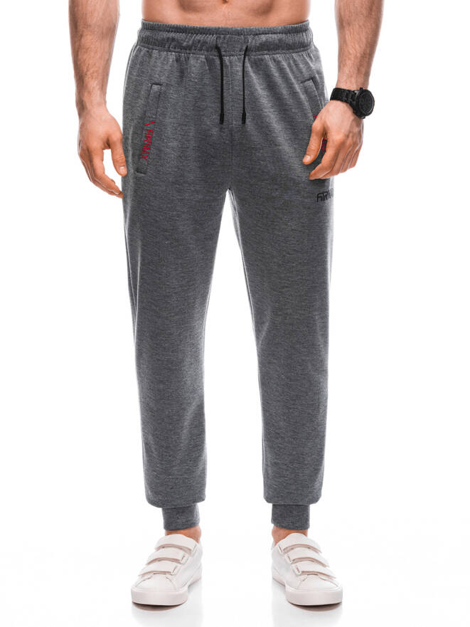 Men's sweatpants P1050 - dark grey  MODONE wholesale - Clothing For Men
