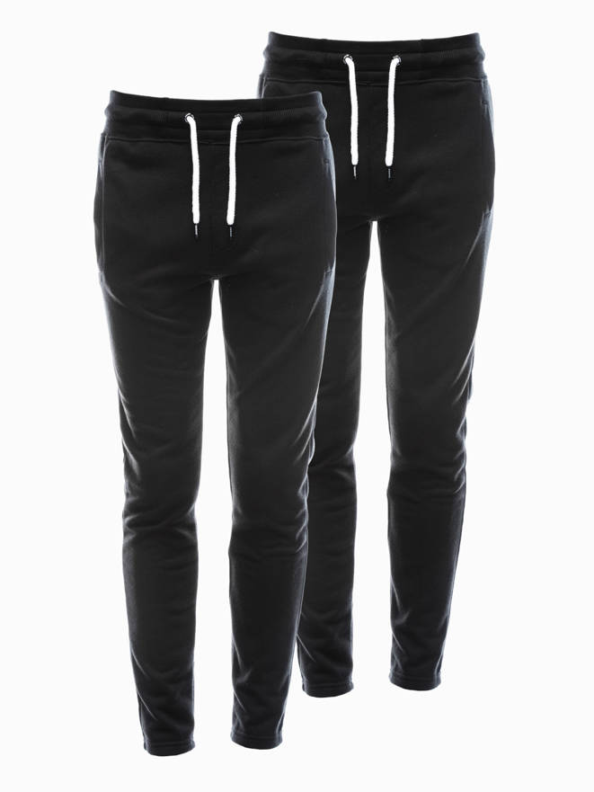 Men's sweatpants - black 2-pack Z38