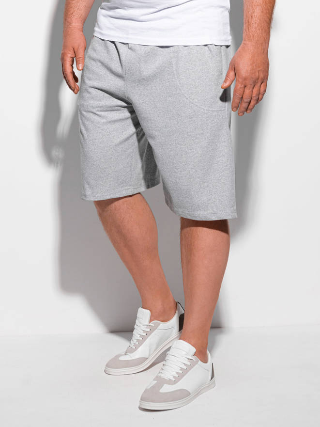 Men's sweatshorts Plus Size W388 - grey
