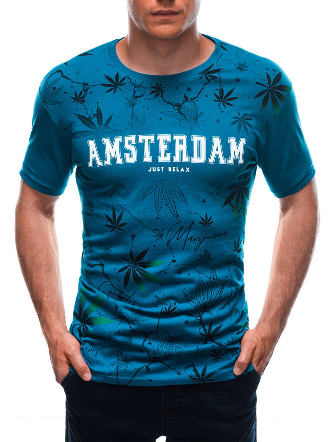 Men's t-shirt S1711 - turquoise