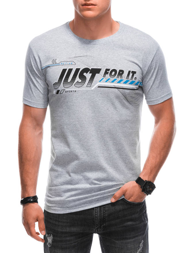 Men's t-shirt S1885 - grey