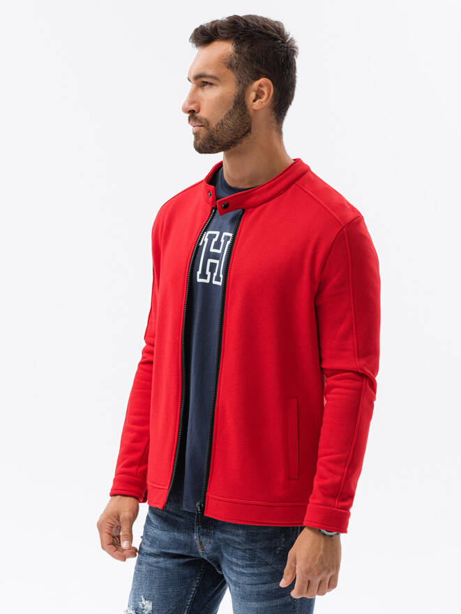 Men's zip-up sweatshirt B1071 - red