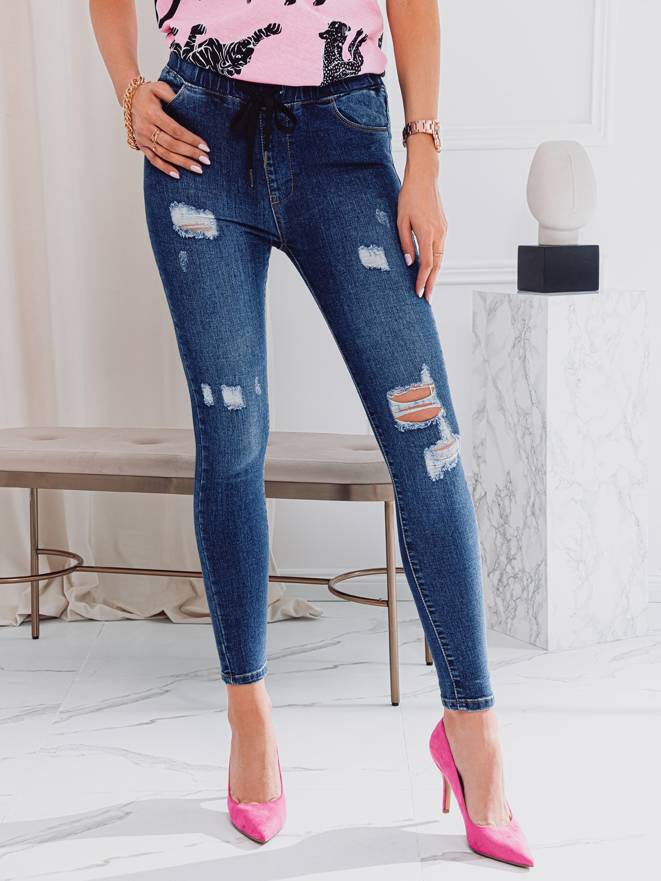 Women's jeans PLR026 - navy