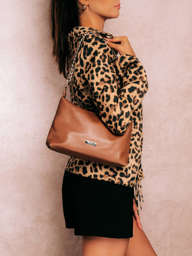 Women's shoulder bag BLR287 - brown