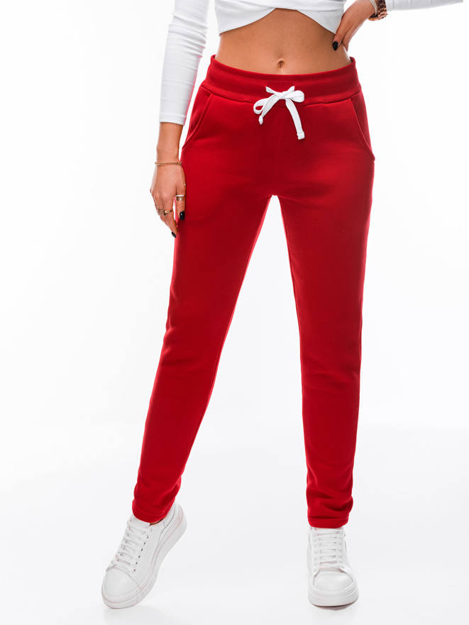 Women's sweatpants PLR069 - red