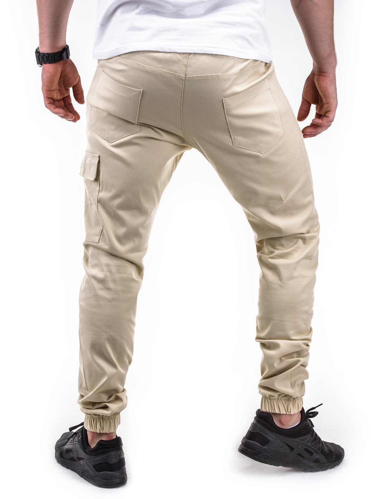 MEN'S JOGGER PANTS P391 - BEIGE | MODONE wholesale - Clothing For Men