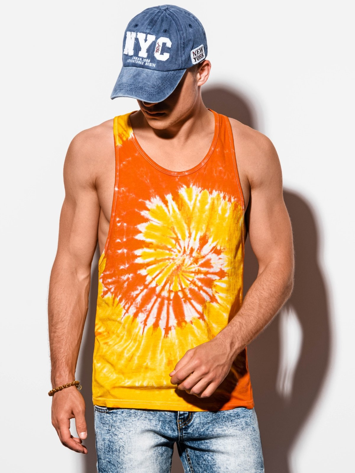 mens tie dye top