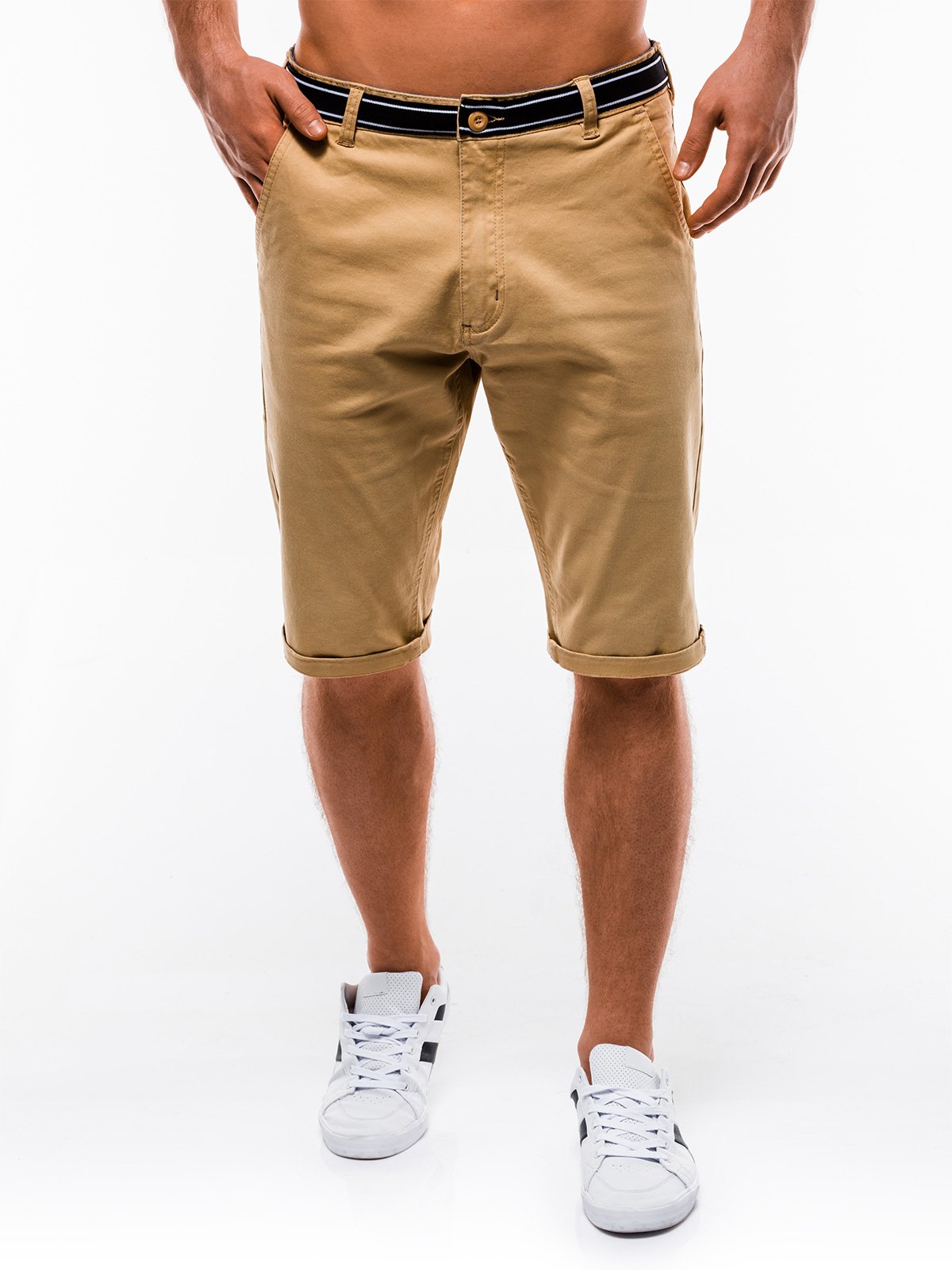 Men's bermuda shorts P402 - beige | MODONE wholesale - Clothing For Men