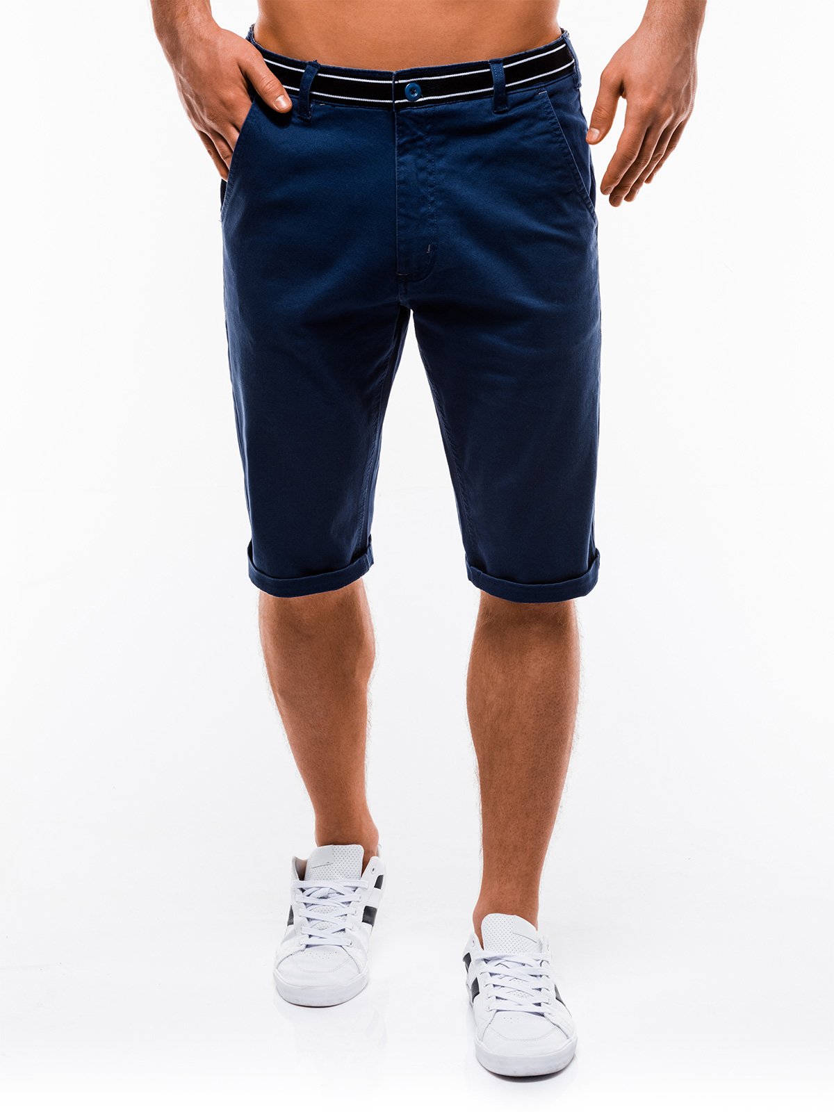 Men's bermuda shorts P402 - blue | MODONE wholesale - Clothing For Men