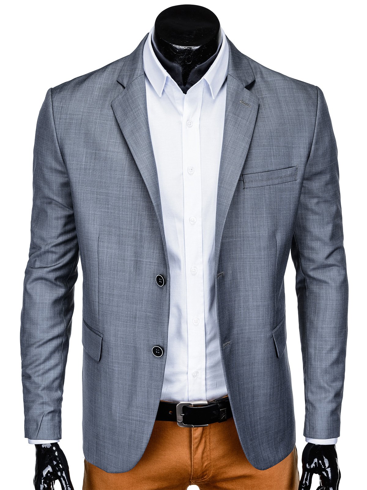 Men's blazer jacket M137 - grey | MODONE wholesale - Clothing For Men