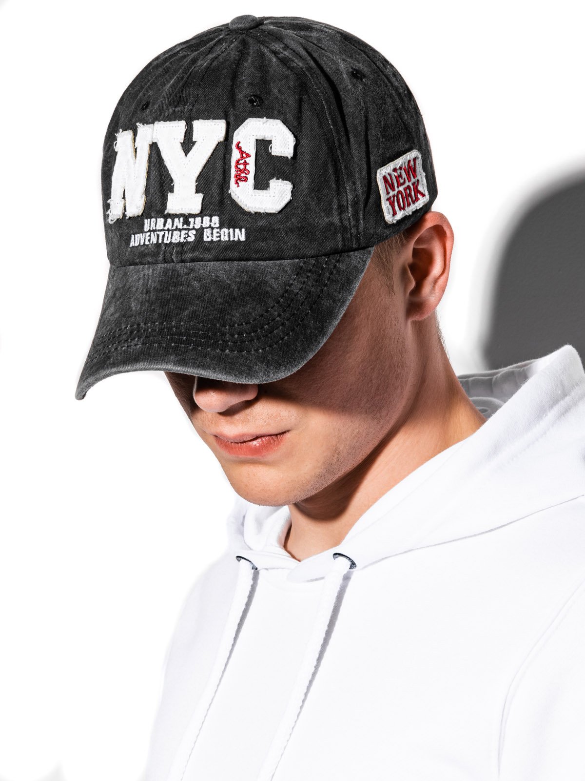 Men's cap - black H014  MODONE wholesale - Clothing For Men