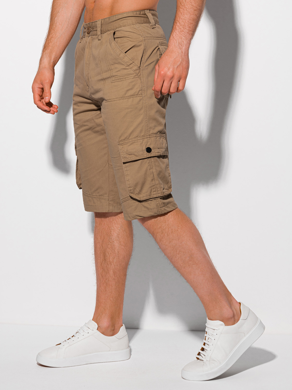 Vertrek naar tussen Toepassing Men's cargo shorts W373 - camel | MODONE wholesale - Clothing For Men