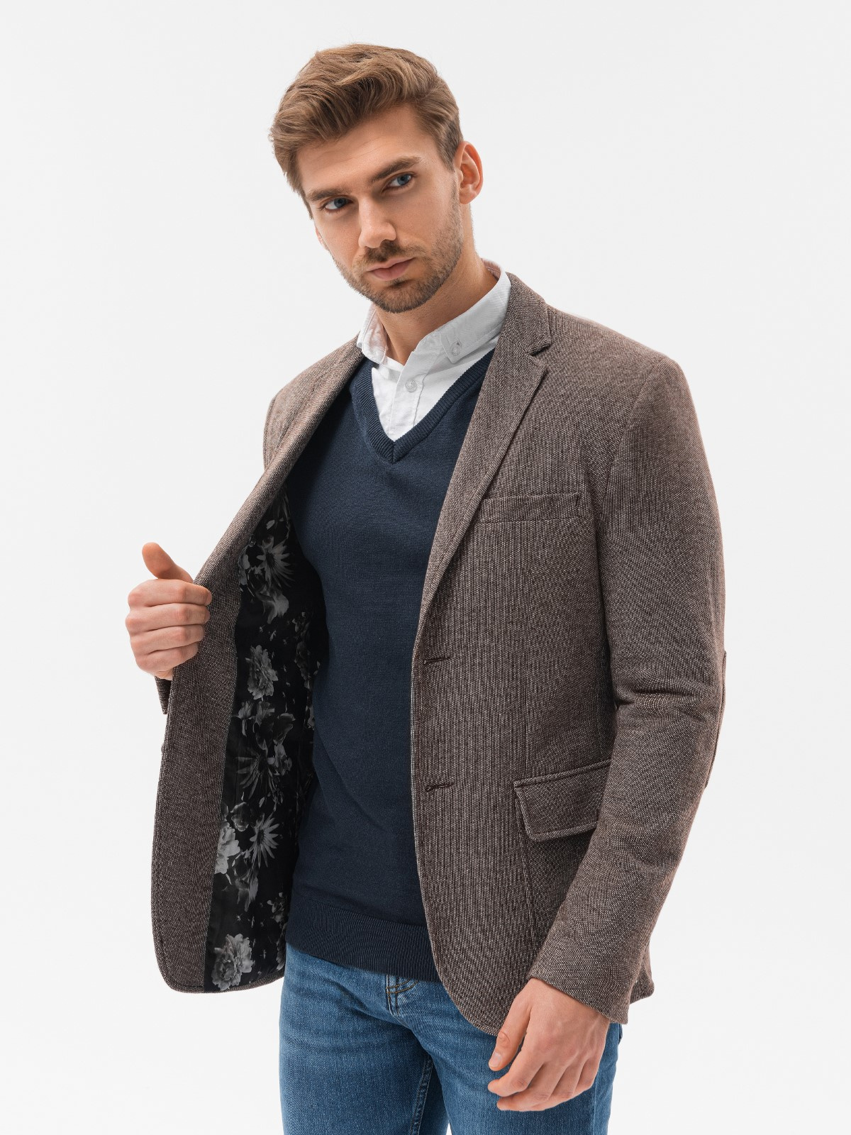 mens casual tweed jacket