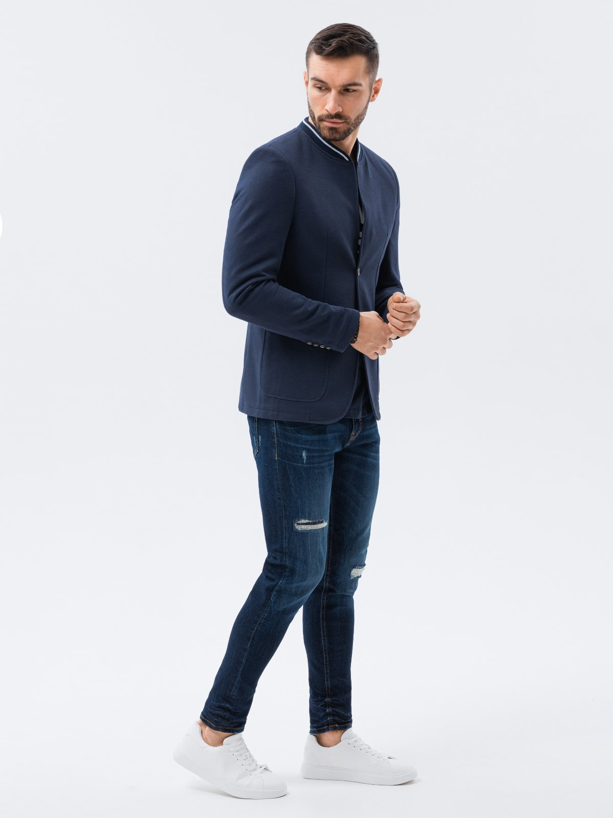 Navy clearance casual jacket