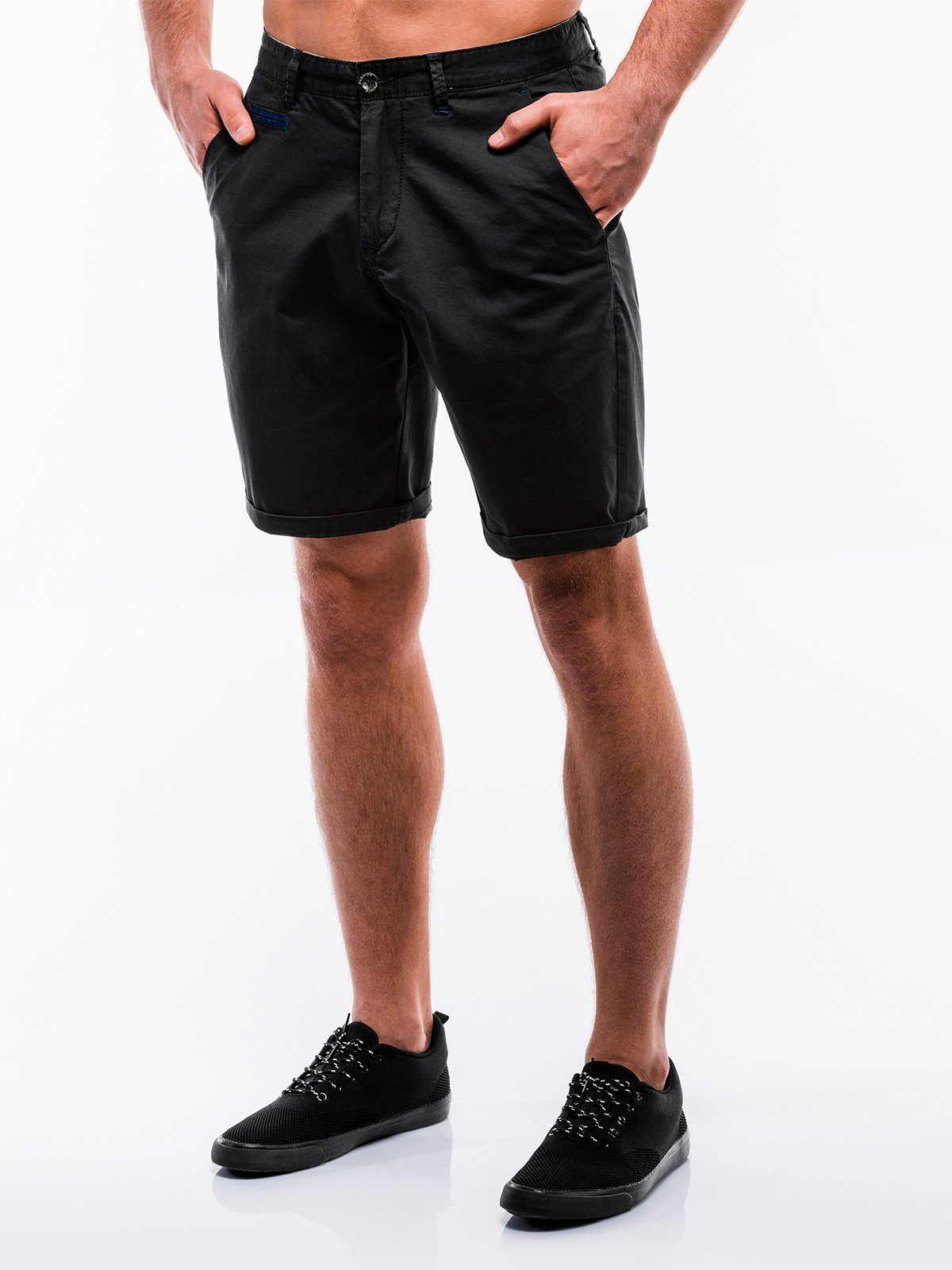 Men's casual shorts W207 black MODONE wholesale Clothing For Men