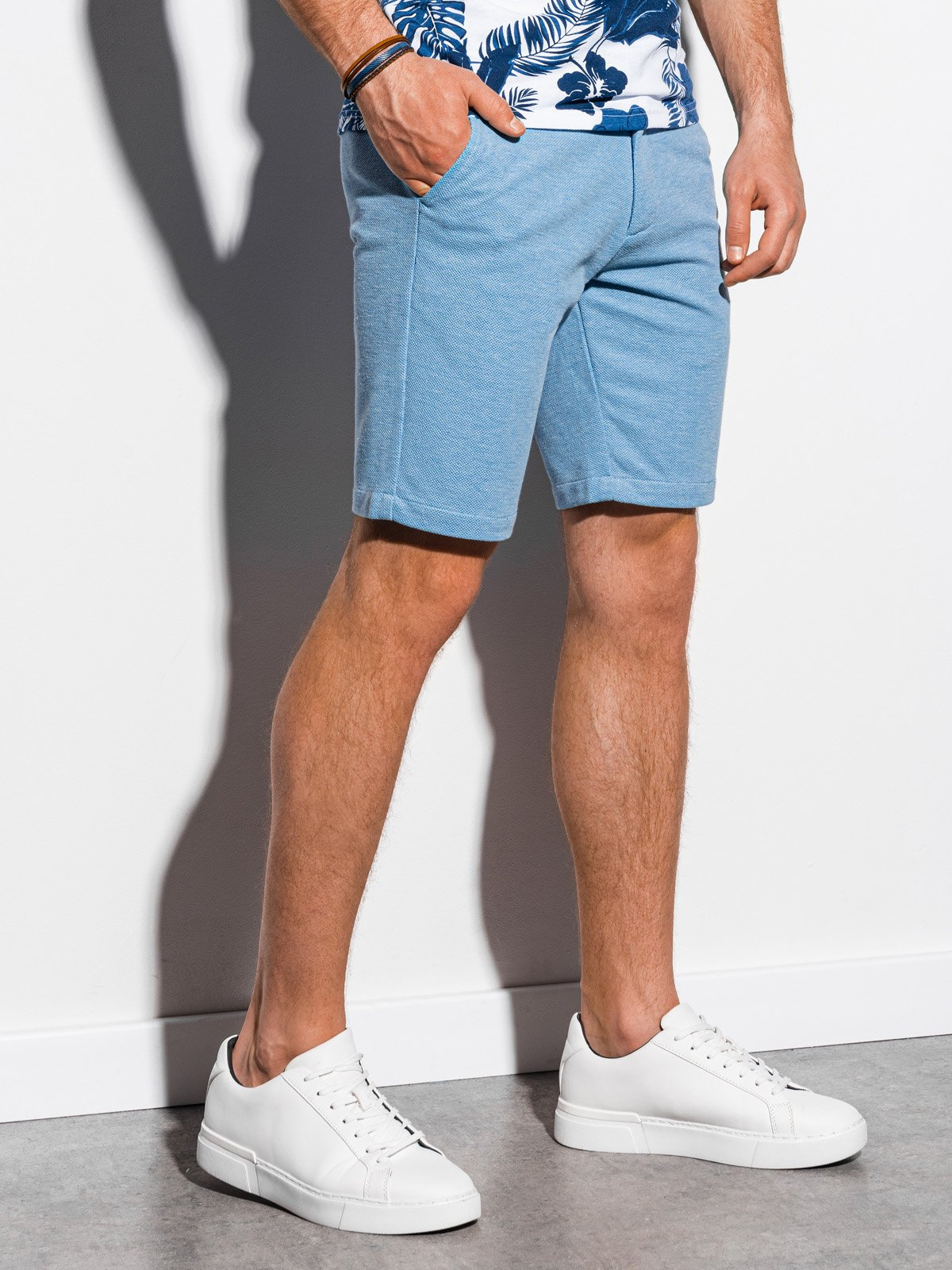 Men's casual shorts light blue W224 MODONE wholesale Clothing For Men