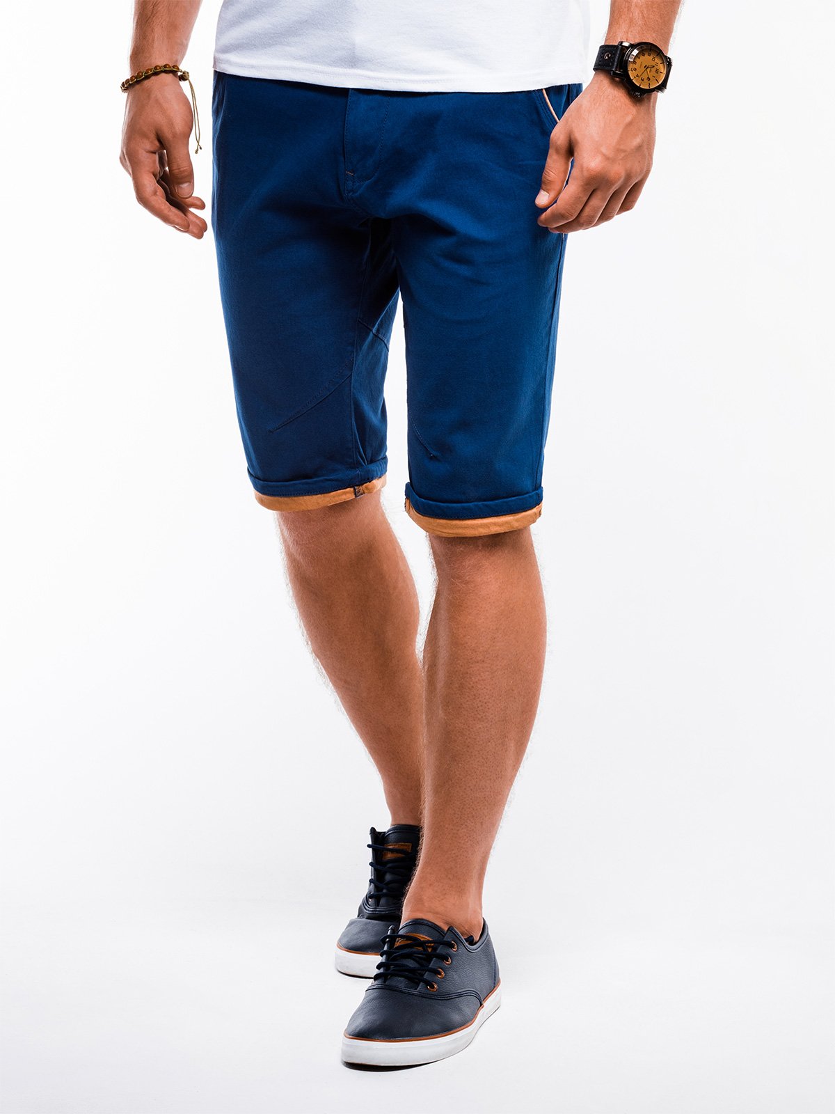 blue chino shorts mens