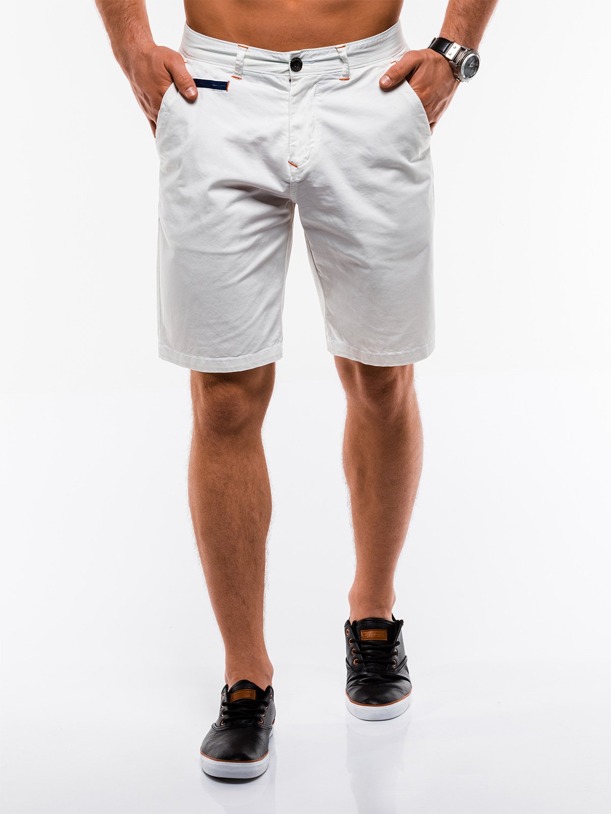 white chino shorts mens