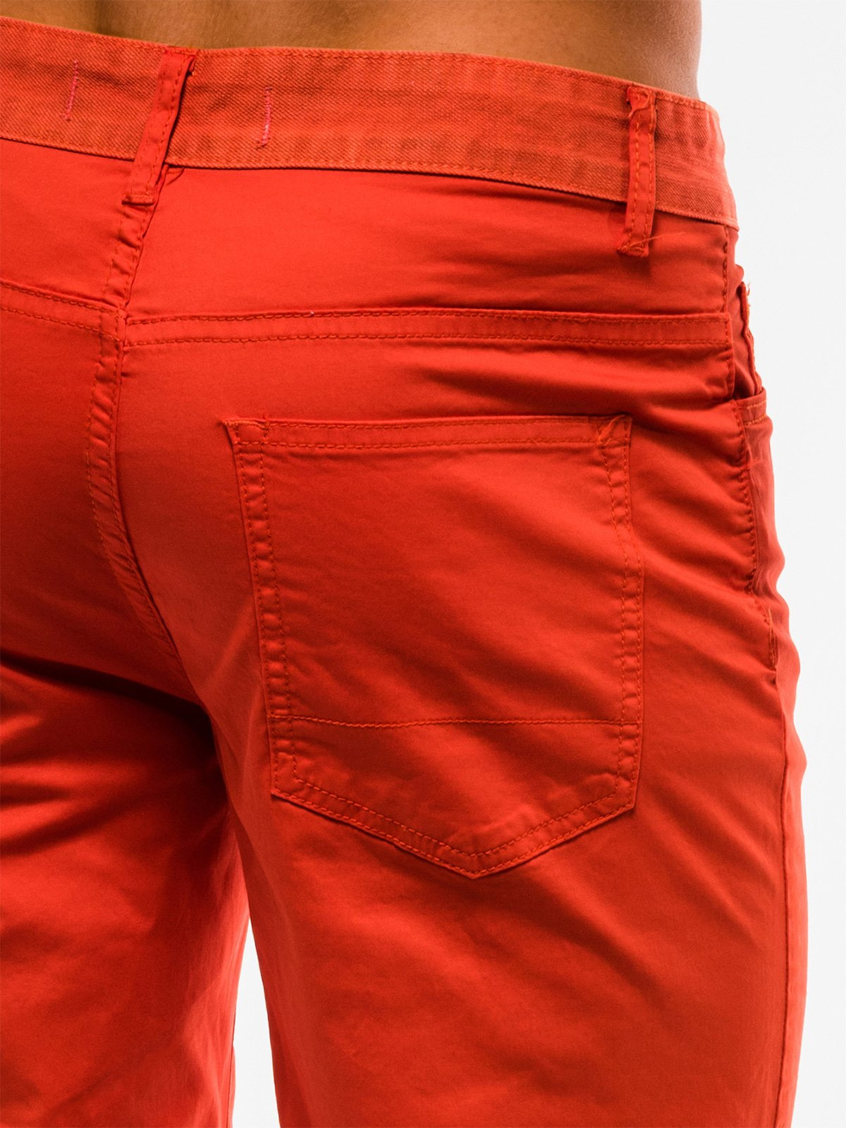 Men's chino shorts W214 orange MODONE wholesale Clothing For Men