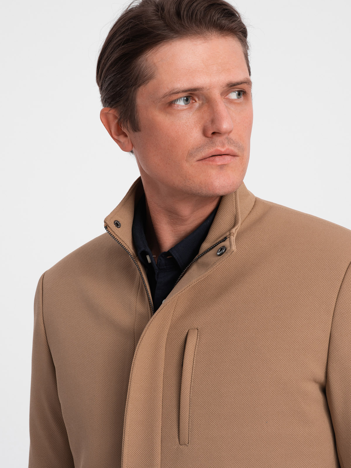 Camel stand cheap collar coat