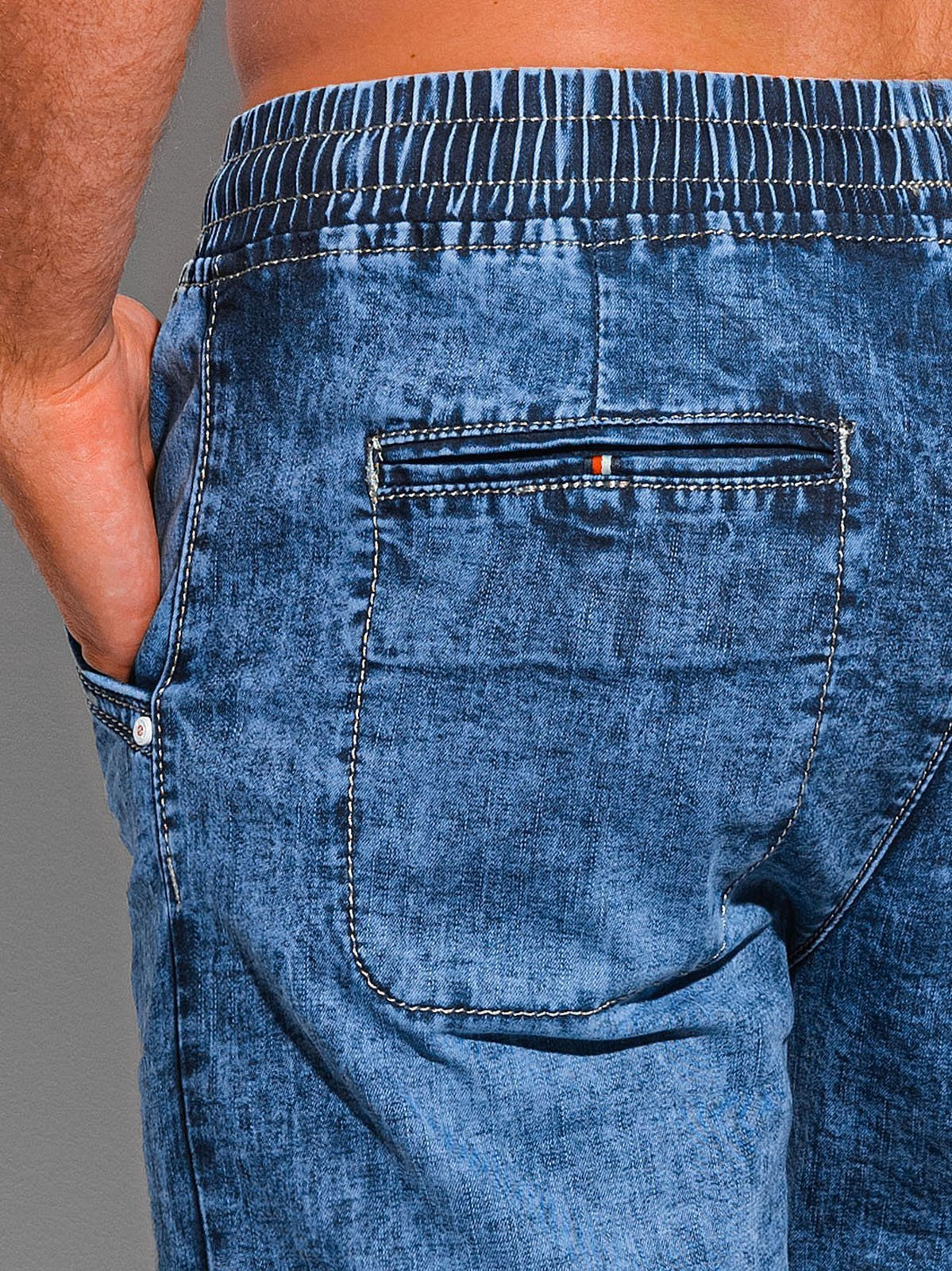 Men's denim shorts W351 blue MODONE wholesale Clothing For Men