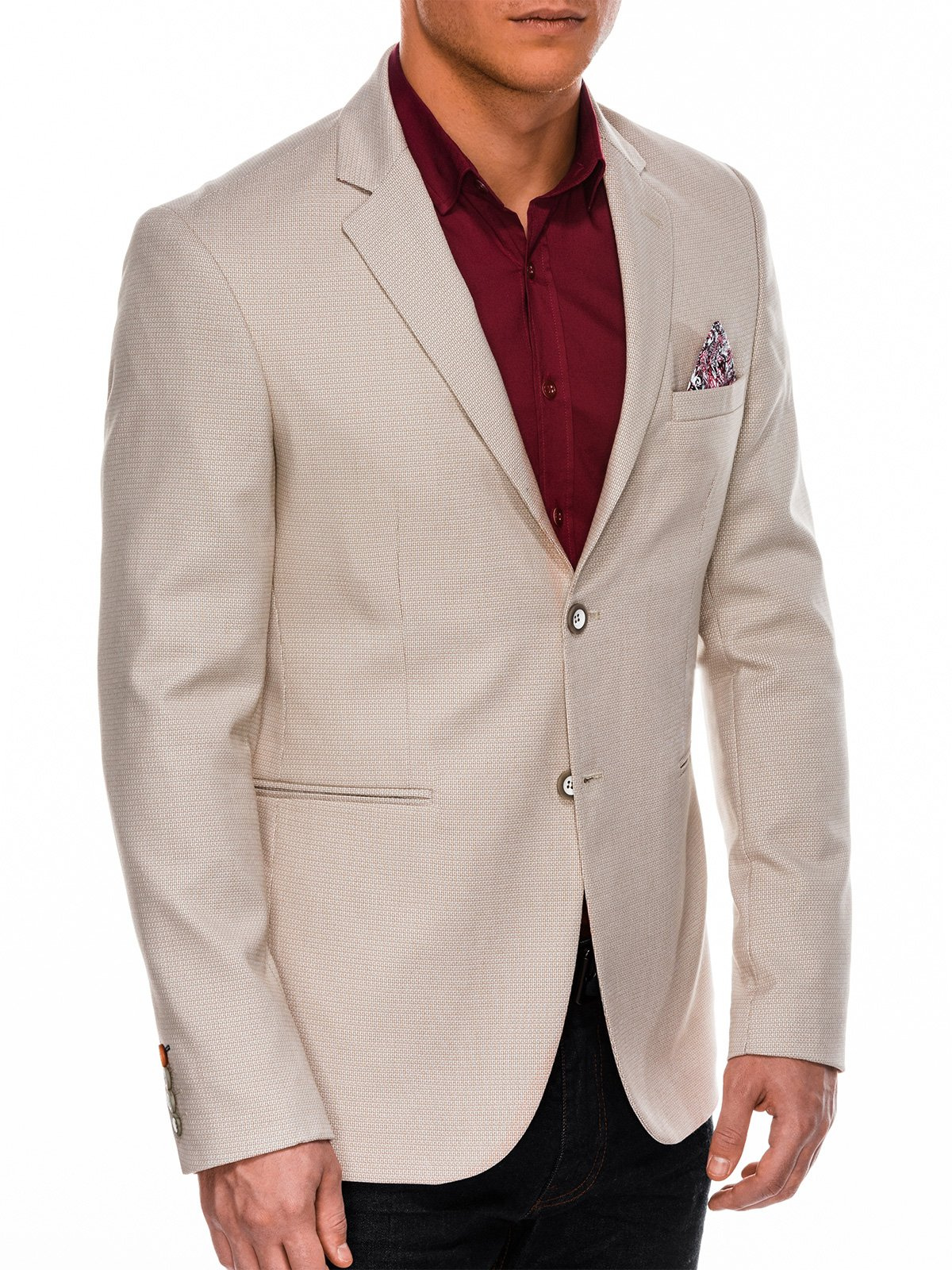 Men's beige blazer jacket hot sale