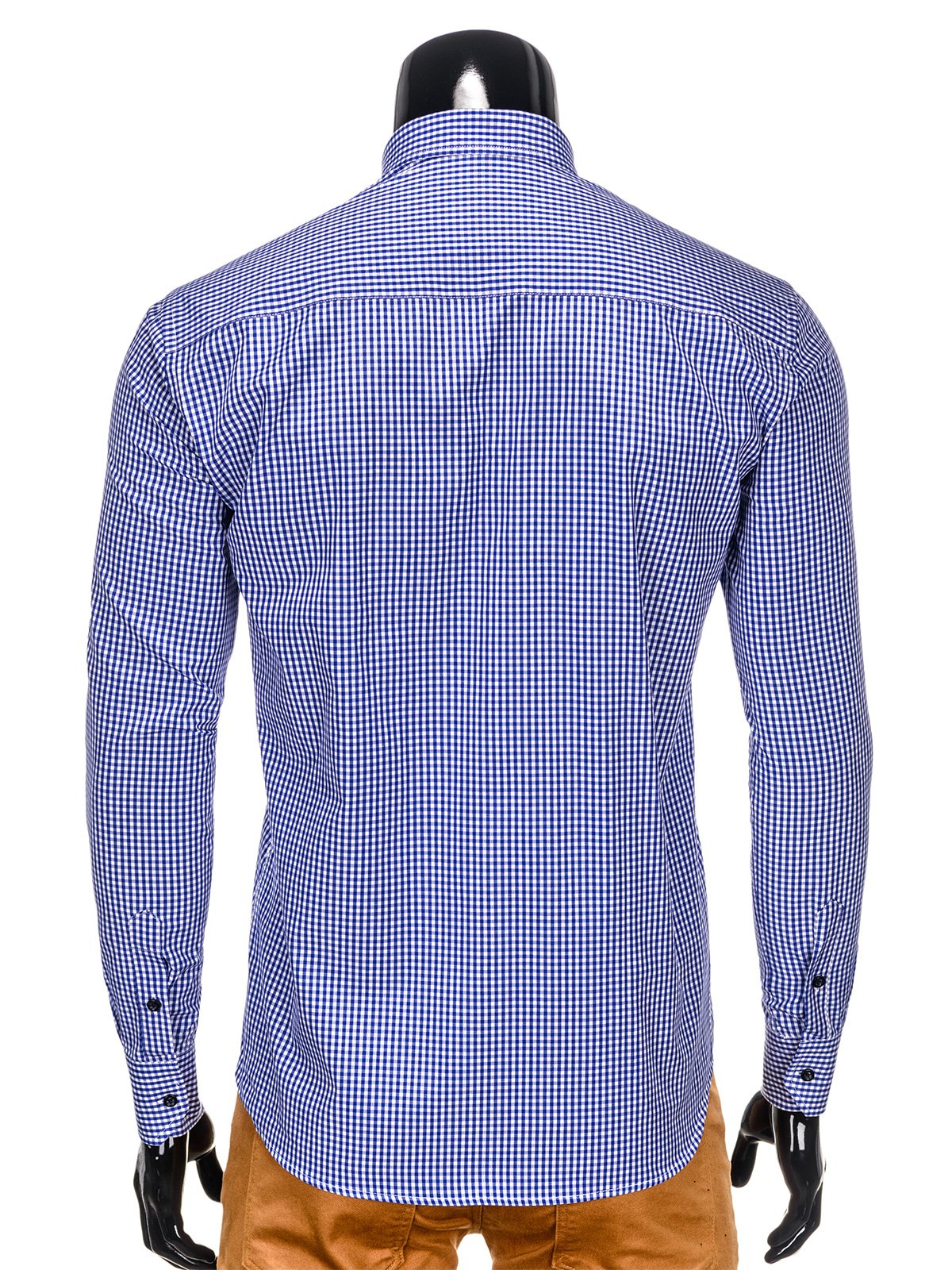 Men's elegant shirt with long sleeves - blue K351 | MODONE wholesale ...