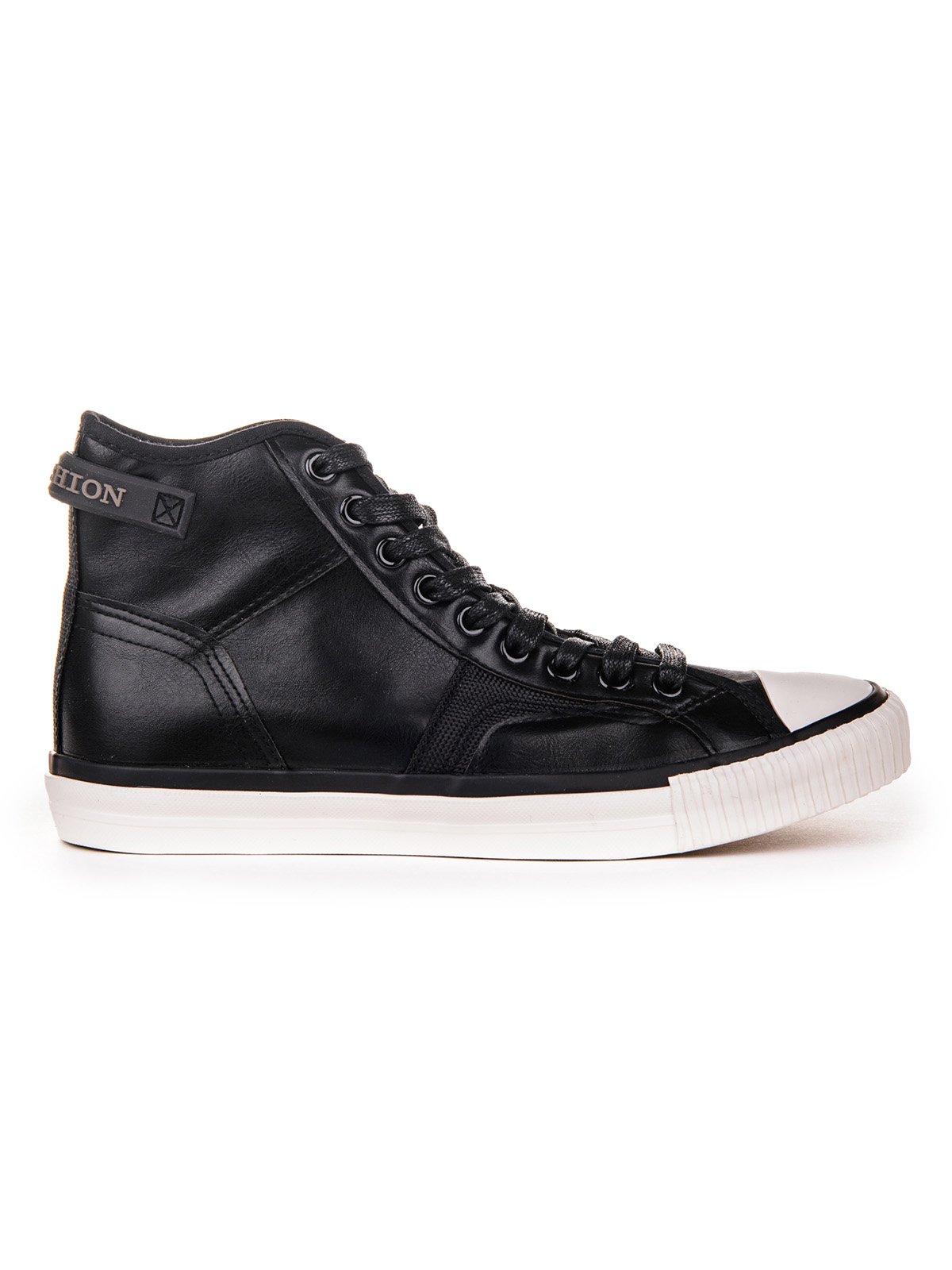 Men's high-top trainers T056 - black | MODONE wholesale - Clothing For Men